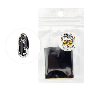 Zoo Nail Art Transfer Foil - Opaque Black - Nail Mart USA